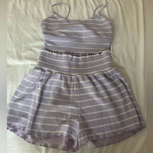 Striped Lavender Women's Set
